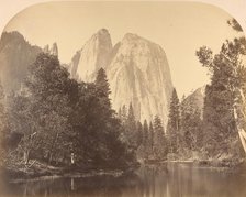 Cathedral Rock, River View, 1861. Creator: Carleton Emmons Watkins.