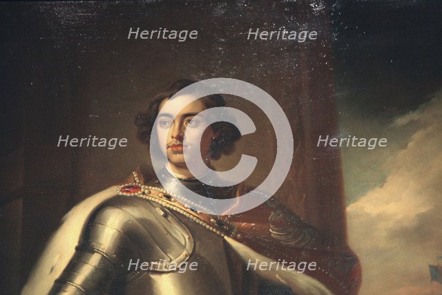 'Portrait of Peter the Great', mid 19th century. Artist: Enrico Belli