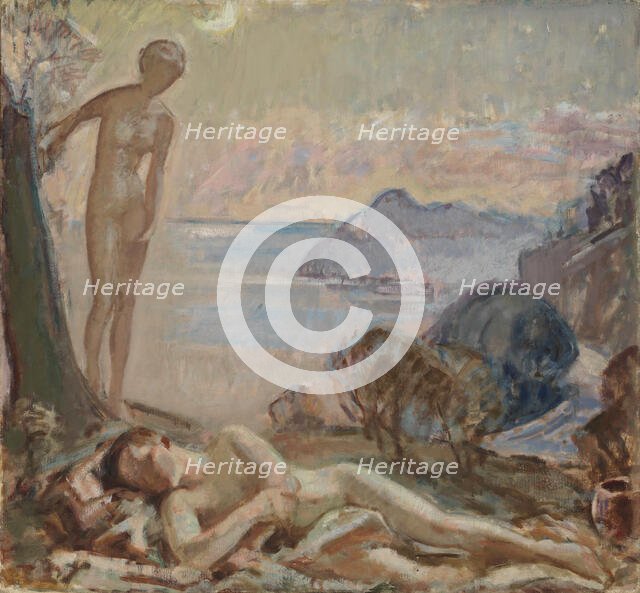 Diana and Endymion I, 1921. Creator: Magnus Enckell.