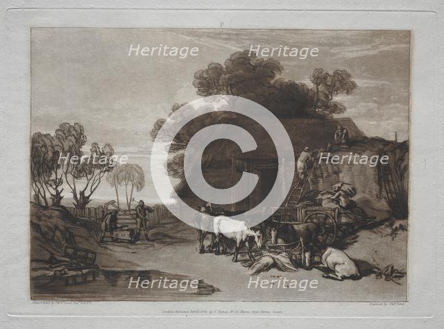 Liber Studiorum: The Straw Yard. Creator: Joseph Mallord William Turner (British, 1775-1851).