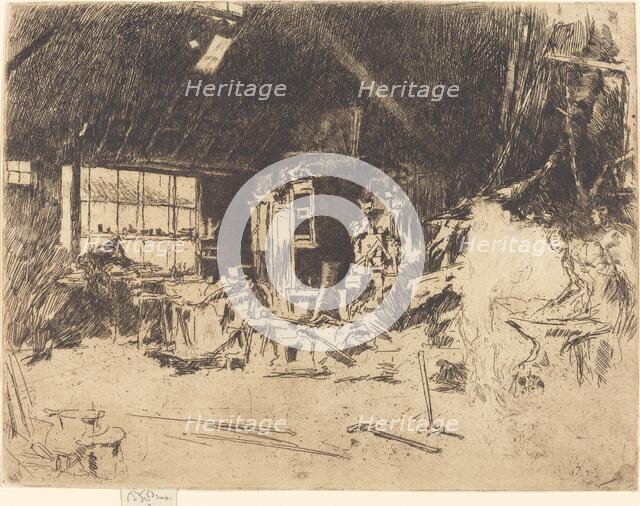The Smithy, c. 1880. Creator: James Abbott McNeill Whistler.