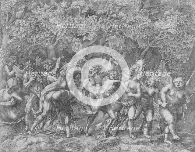 Bacchanal, ca. 1557. Creator: Giulio Sanuto.