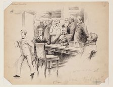 Cabinet Meeting, late 19th century. Creator: Maurice Thompson.