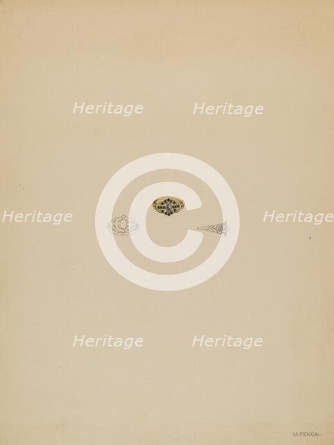 Memorial Ring, c. 1937. Creator: Michael Fenga.
