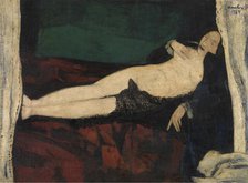 Lying Nude, 1927. Creator: Philibert Cockx.