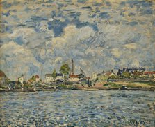 The Seine at daybreak (La Seine au point du jour), 1877. Creator: Sisley, Alfred (1839-1899).