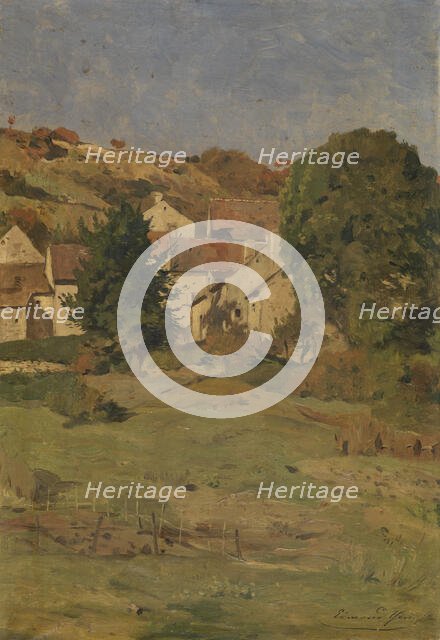 A view near Saint-Jean-de-Luz, mid-late 19th century. Creator: Edmond Charles Joseph Yon.