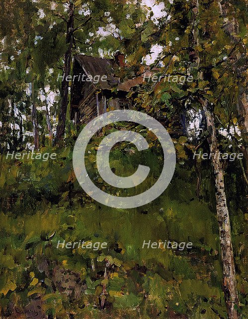 Old Bathing House in Domotkanovo, 1888. Artist: Serov, Valentin Alexandrovich (1865-1911)