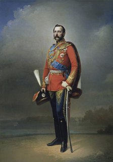 Portrait of Emperor Alexander II', (1818-1881), 1873. Creator: Lavrov, Nikolai Andreevich (1820-1875).