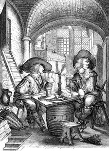 'Le Tabac', 17th century. Artist: Abraham Bosse