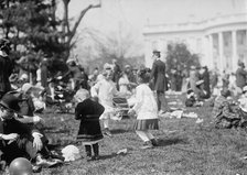Easter Egg Rolling, White House, 1914. Creator: Harris & Ewing.