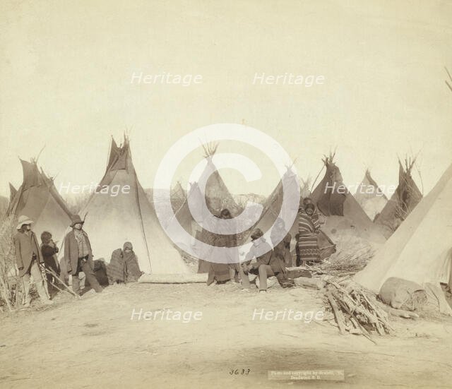 What's left of Big Foot's band, 1891. Creator: John C. H. Grabill.