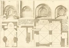 Plan and Elevation of the Chapel of Godefroy de Bouillon, 1619. Creator: Jacques Callot.