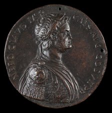 Nero, 37-68, Roman Emperor 54 [obverse], fourth quarter 15th century. Creator: Antonio Averlino.