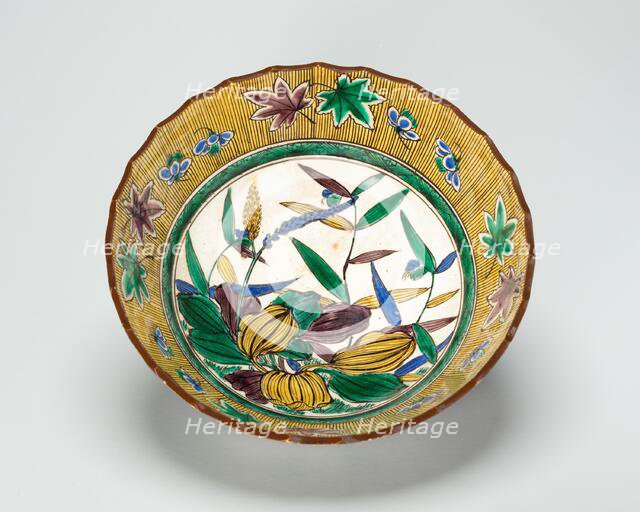 Kutani-Style Sweets Tray, c. 1825. Creator: Unknown.