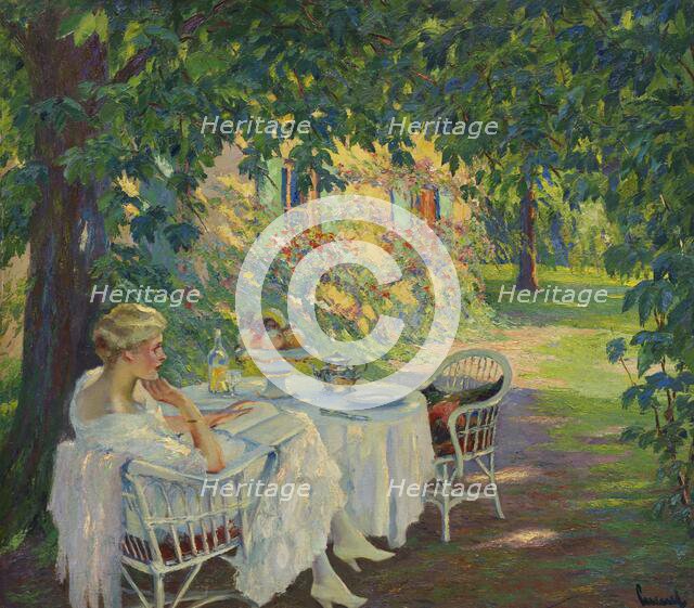 In the shadows, c.1920. Creator: Cucuel, Edward (1875-1954).