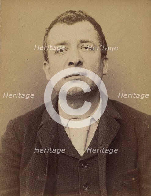 Dufour. Louis. 37 ans, né à Port-Ste-Marie (Lot & Garonne). Bijoutier. Anarchiste. , 1894. Creator: Alphonse Bertillon.