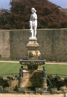 The Venus fountain, Bolsover Castle, Derbyshire, 2000. Artist: J Bailey
