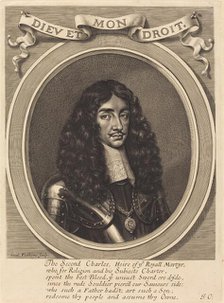 Charles II, 1650s. Creator: William Faithorne.