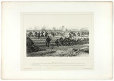 Light infantry ambush, from Souvenirs d’Italie: Expédition de Rome, 1858. Creator: Auguste Raffet.