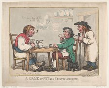 A Game at Put in a Country Alehouse, August 10, 1799., August 10, 1799. Creator: Thomas Rowlandson.