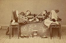 [Opium Smokers], 1870s. Creator: Pun-Lun.