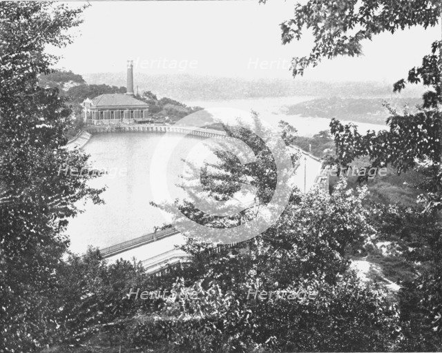 Reservoir, Eden Park, Cincinnati, Ohio, USA, c1900.  Creator: Unknown.