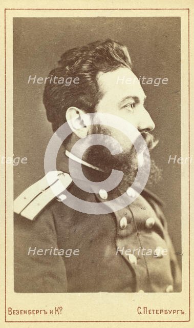 Vsevolod Vladim irovich Krestocki¯i?, head-and-shoulders portrait, facing..., between 1880 and 1886. Creator: Unknown.