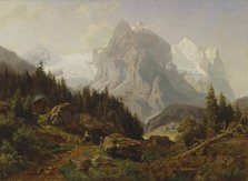 Tourists in the Mountains, 1864. Creator: Nils Bjornsen Moller.