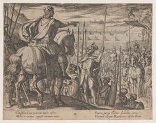 Plate 3: Alexander Instructing his Soldiers, from The Deeds of Alexander the Great, 1608. Creator: Antonio Tempesta.
