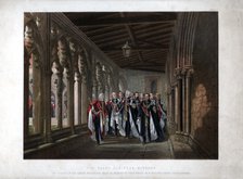 'The Dean's Cloister, Windsor', 10 March 1863. Artist: Unknown