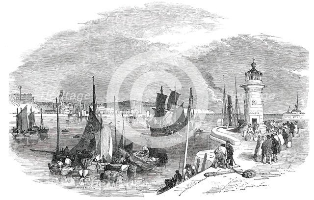 Ramsgate Harbour, 1850. Creator: Edmund Evans.