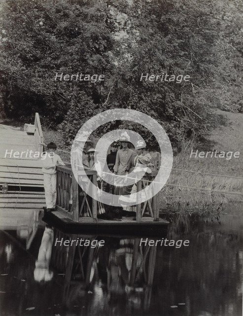 Ferry at the Pyotr Durnovo' Dacha in Petersburg, 1880s. Artist: Anonymous  