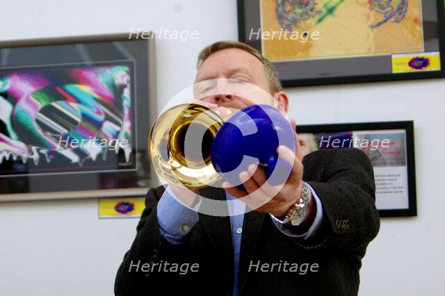 Stuart Henderson, Stuart Henderson Quartet, Clocktower Cafe Jazz Club, Croydon, London, April 2025. Creator: Brian O'Connor.