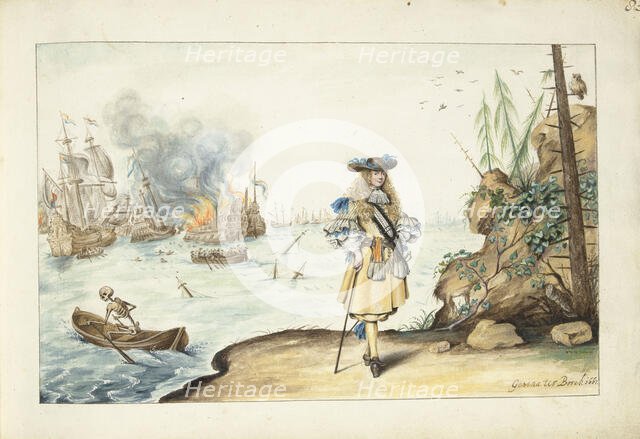 Moses on the coast near Harwich, in or after 1667-in or before c.1687. Creator: Gesina ter Borch.