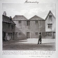 The Reverend Whitaker's meeting house, Long Walk, Bermondsey, London, c1828. Artist: John Chessell Buckler