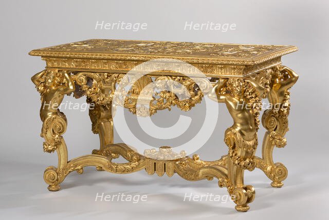 Gilded Table. Creator: After a design by Daniël Marot.