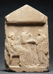 Grave Stele of a Young Woman, about 420 BC. Creator: Unknown.