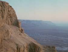 Cliffs of Masada at sunrise. Artist: Unknown