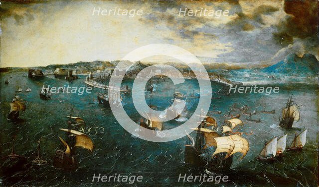 View of the bay of Naples, ca 1550-1565. Creator: Bruegel (Brueghel), Pieter, the Elder (ca 1525-1569).