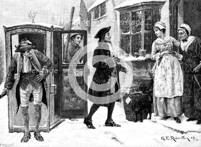 A Visit from an Old Friend, 1890. Creator: P Naumann.