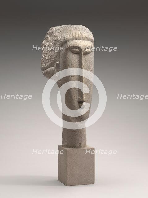 Head of a Woman, 1910/1911. Creator: Amadeo Modigliani.