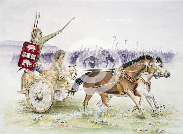 Celtic chariot, Iron Age, (c1990-2010) Artist: Jeremy Richards.