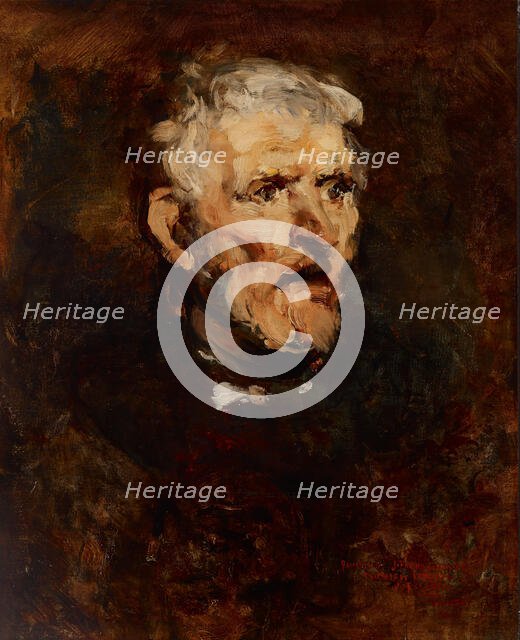 Study of an Old Man, about 1878. Creator: Joseph Frank Currier.