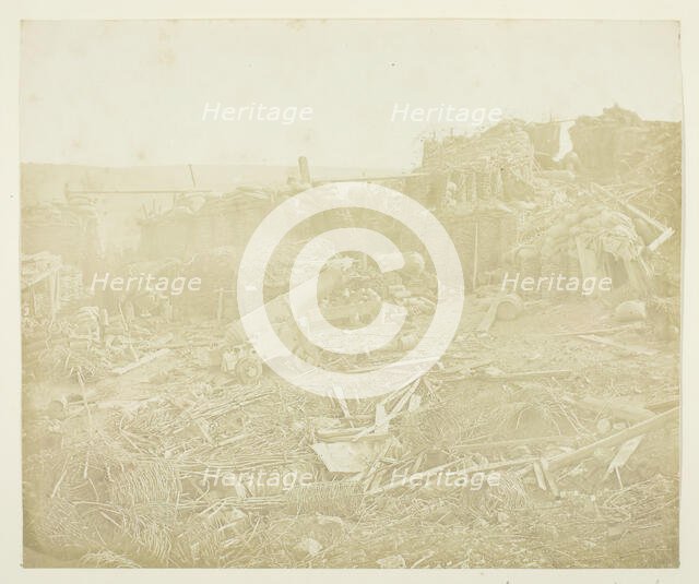 Interior of the Mamelon, 1855. Creator: James Robertson.