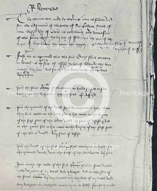 'Henry VI's Avyse with Alterations made in 1450', 1926. Artist: King Henry VI.