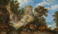 Landscape with the Flight into Egypt, 1624. Creator: Roelandt Savery.