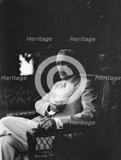 Professor Robert Wood, portrait photograph, 1932. Creator: Arnold Genthe.