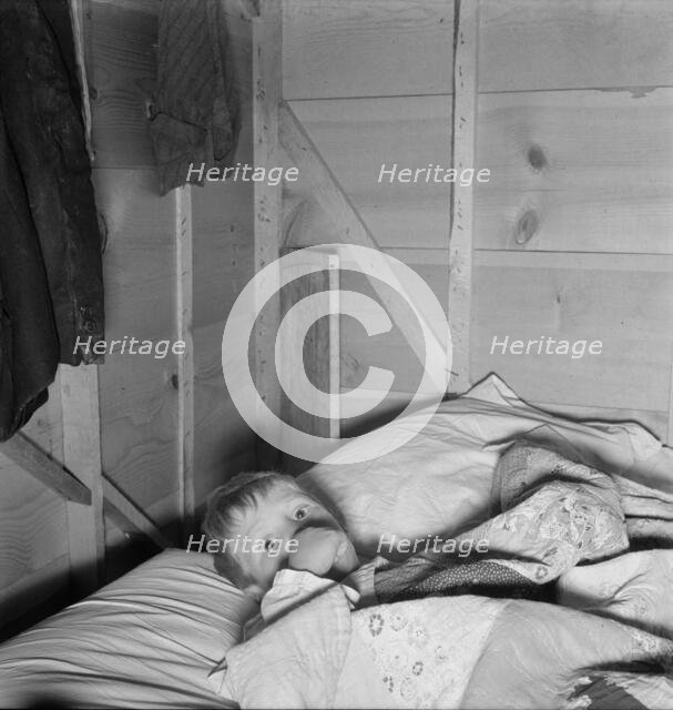 Sick child, Merrill, Klamath County, Oregon, 1939. Creator: Dorothea Lange.