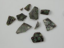 Glass Fragments from a Vessel, Coptic, 4th-early 5th century. Creator: Unknown.